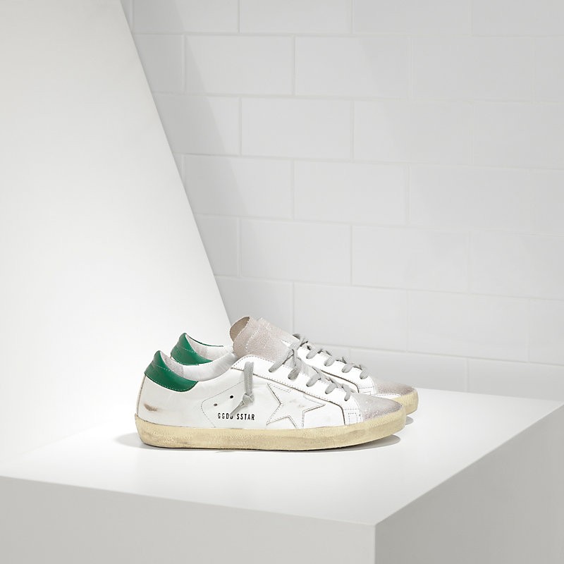 Golden Goose Super Star Sneakers in leather with leather star Men